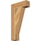 Ekena Millwork Traditional Block Rough Sawn Bracket, Western Red Cedar, 4"W x 14"D x 26"H BKT04X14X26TRA05RWR - alternate 1